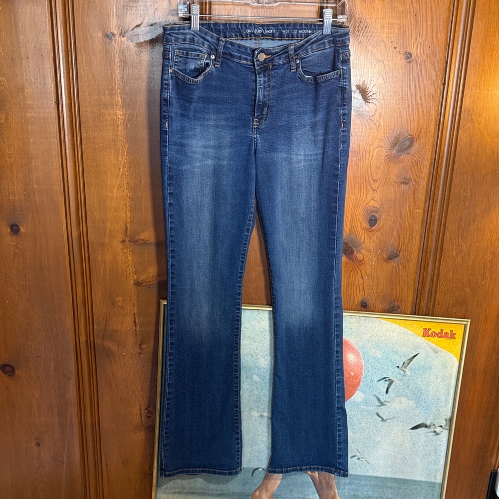 Calvin Klein Dark Blue Boot Cut Jeans